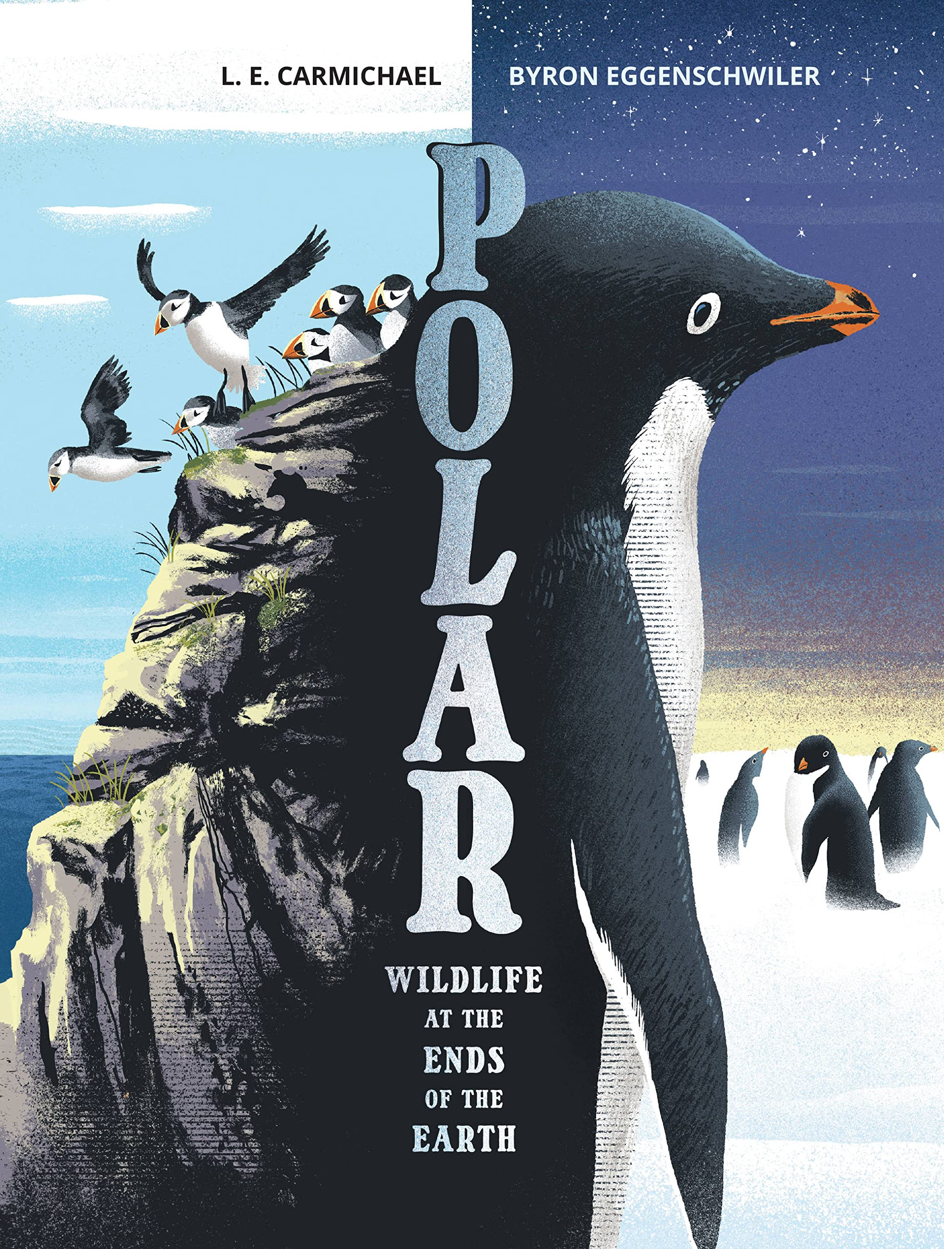The cover of POLAR: WILDLIFE AT THE ENDS OF THE EARTH, by L. E. Carmichael