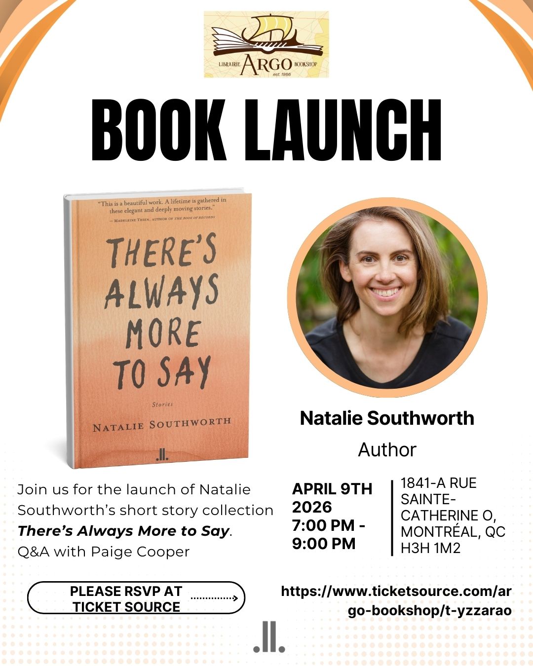 Book Event in Montreal