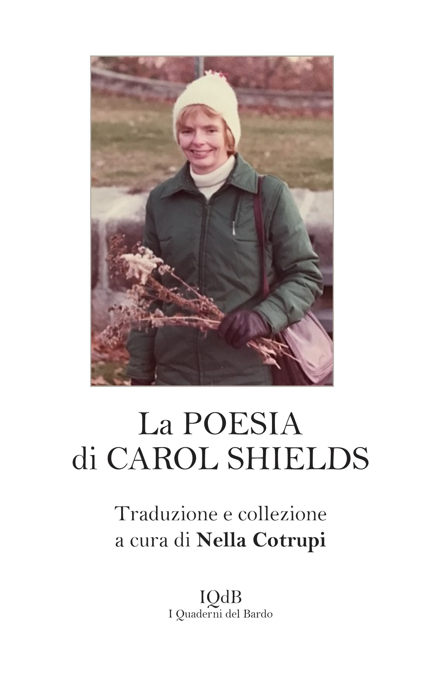 Photo of Carol Shields in a wintry setting.