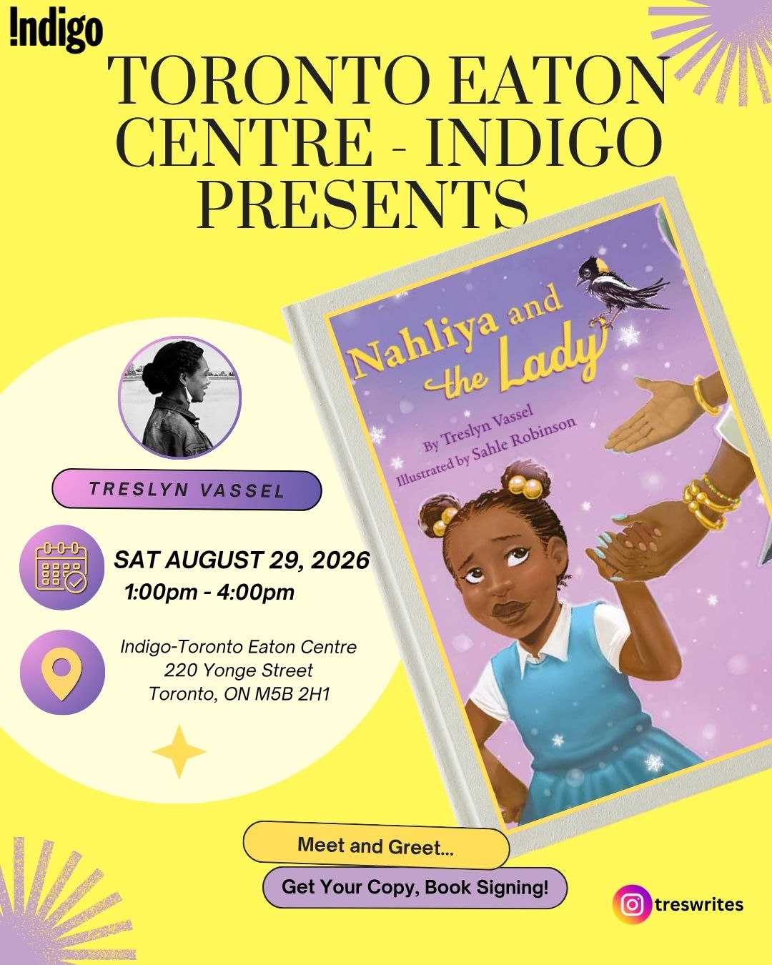 Nahliya and the Lady Book Signing/Meet and Greet with author Treslyn Vassel