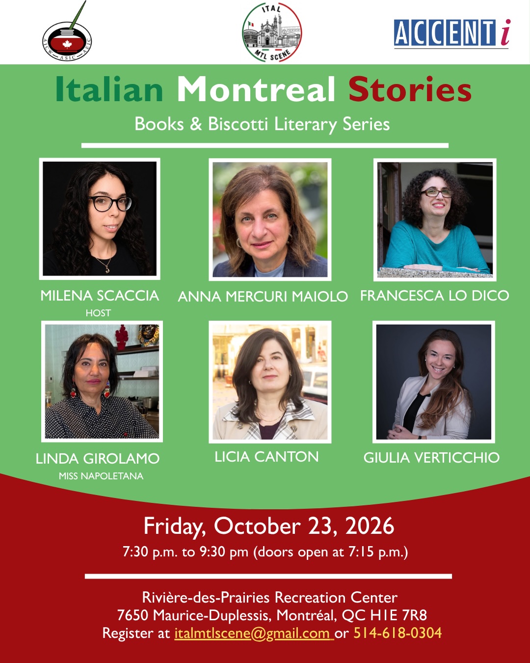 Books & Biscotti Literary Series (Montreal)