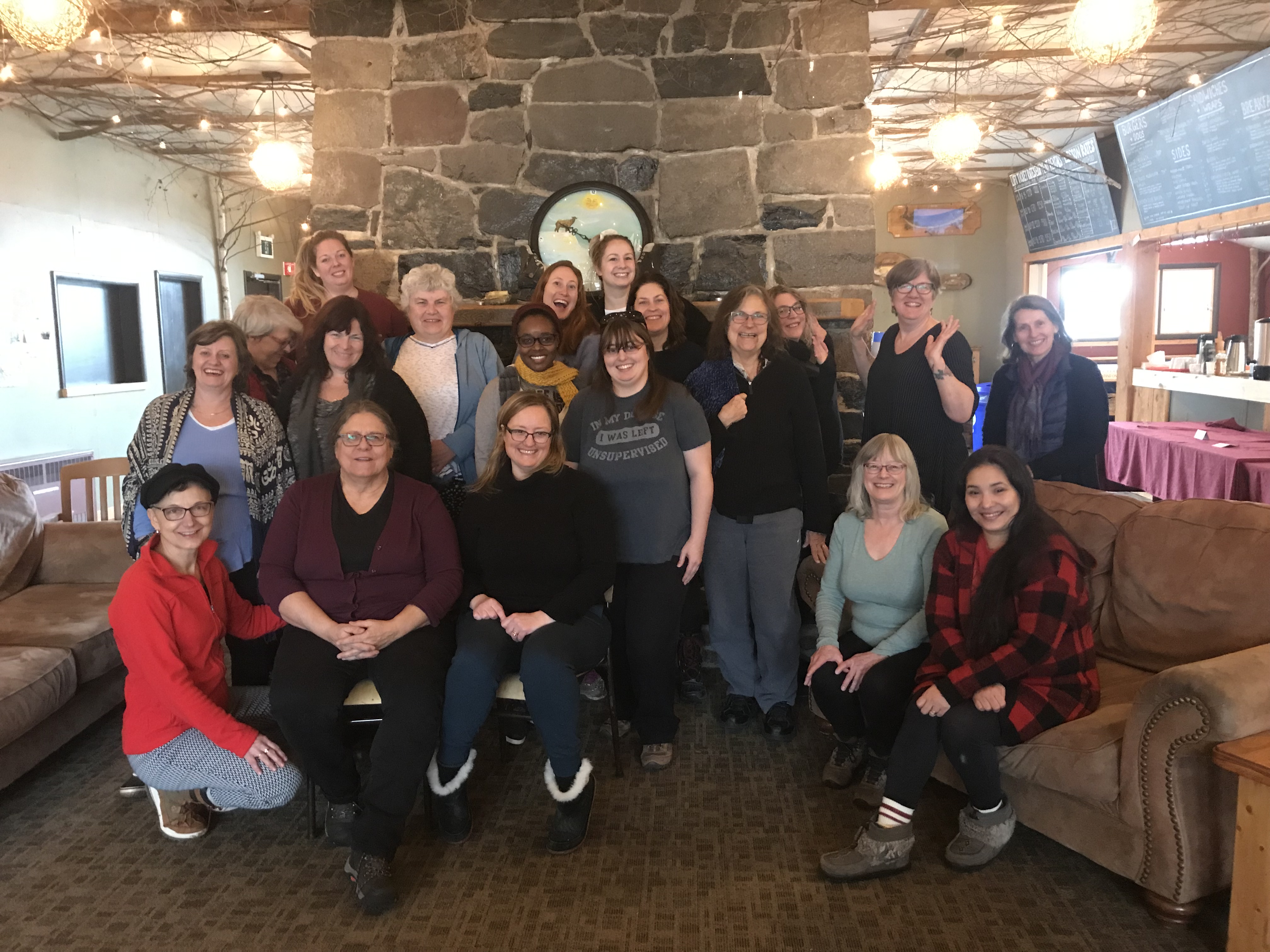 Participants at  Falcon Trails Resort's Wild Writing in the Boreal